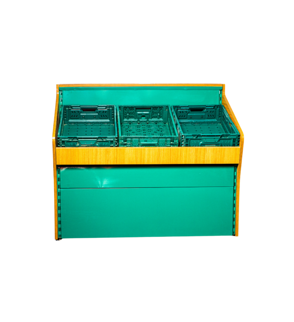 Ilha Central Compacta de Exposição – 6 Cestos Ilha Central Compacta de Exposição – 6 Cestos