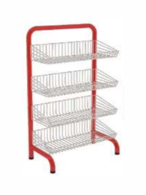 Expositor Promocional Fixo com 4 Cestos