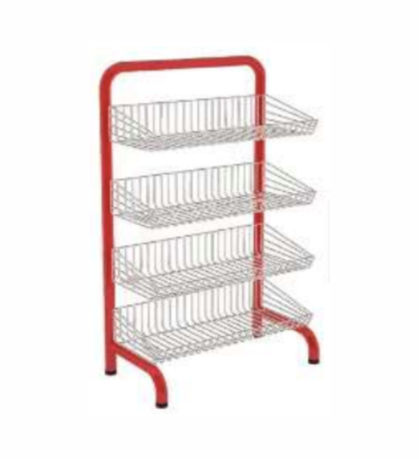 Expositor Promocional Fixo com 4 Cestos