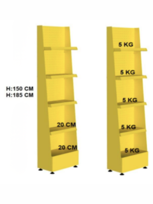 Expositor Promocional Slim de 5 Níveis Expositor Promocional Slim de 5 Níveis