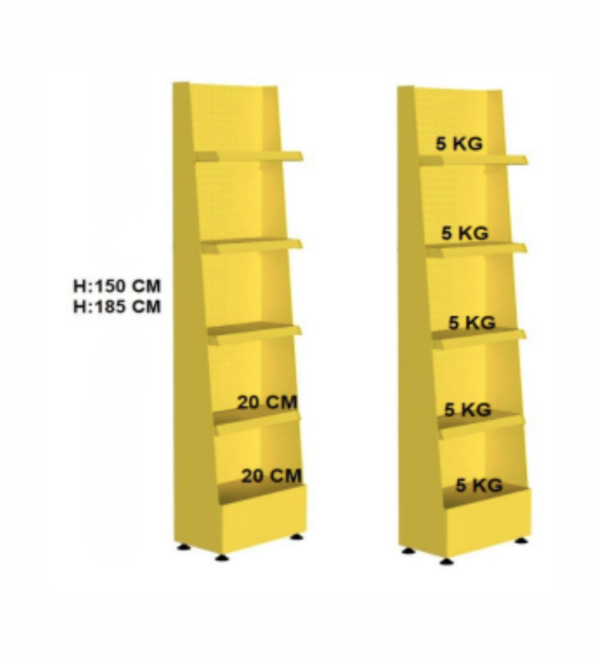 Expositor Promocional Slim de 5 Níveis