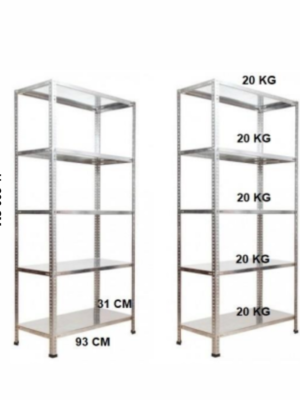 Estante de Aço Reforçada para Armazém – H: 200 cm Estante de Aço Reforçada para Armazém – H: 200 cm