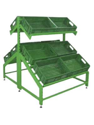 Ilha Central Dupla de Alta Capacidade – 12 Cestos Ilha Central Dupla de Alta Capacidade – 12 Cestos