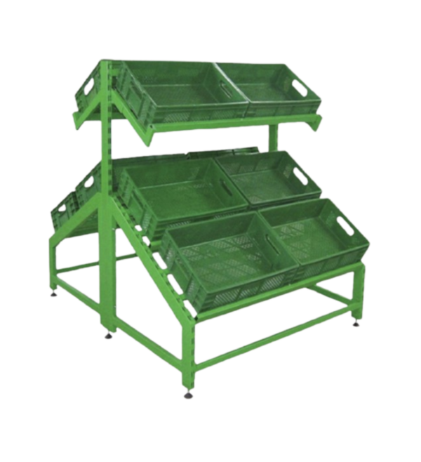 Ilha Central Dupla de Alta Capacidade – 12 Cestos Ilha Central Dupla de Alta Capacidade – 12 Cestos