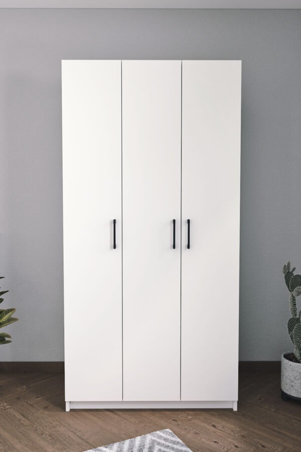 Armário Branco de 3 Portas Armário Branco de 3 Portas